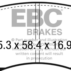 EBC Yellowstuff front brake pads for Subaru Impreza, Subaru Outback
