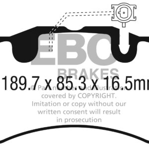EBC Yellowstuff front brake pads for Maserati Levante