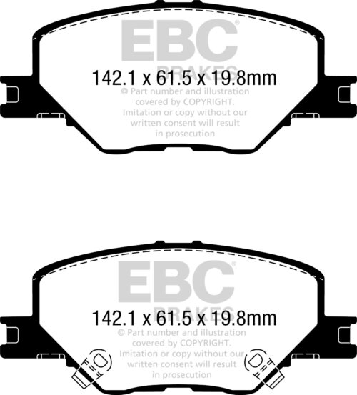 EBC Yellowstuff prednje kočione pločice za Opel Insignia