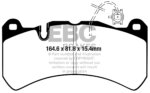 EBC Yellowstuff front brake pads for Alfa Romeo Giulia, Alfa Romeo Stelvio