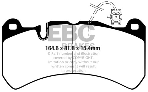 EBC Yellowstuff front brake pads for Alfa Romeo Giulia, Alfa Romeo Stelvio