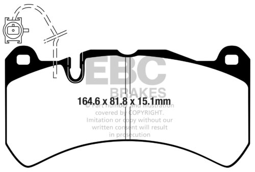 EBC Yellowstuff front brake pads for Maserati Ghibli