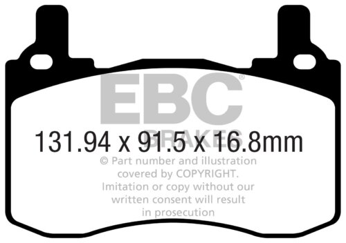 EBC Yellowstuff rear brake pads for KIA Stinger