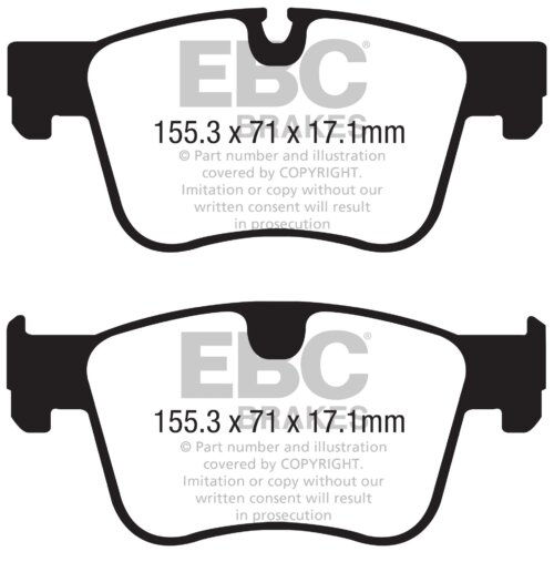 EBC Yellowstuff front brake pads for Peugeot 3008, Peugeot 5008