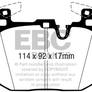 EBC Yellowstuff front brake pads for BMW 4, BMW M2