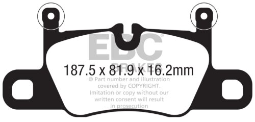 EBC Yellowstuff rear brake pads for Porsche 911