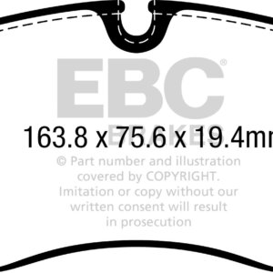 EBC Yellowstuff front brake pads for VW Amarok