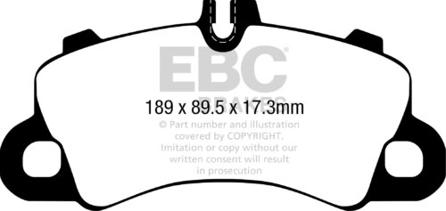 EBC Yellowstuff front brake pads for Porsche Cayenne