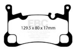 EBC Yellowstuff rear brake pads for Porsche Cayenne