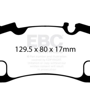 EBC Yellowstuff rear brake pads for Porsche Cayenne