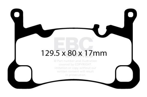 EBC Yellowstuff rear brake pads for Porsche Cayenne