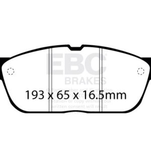 EBC Yellowstuff front brake pads for Ford Focus, Ford Kuga