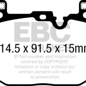 EBC Yellowstuff front brake pads for BMW 1, MINI Mini