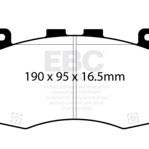 EBC Yellowstuff front brake pads for Jeep Grand Cherokee
