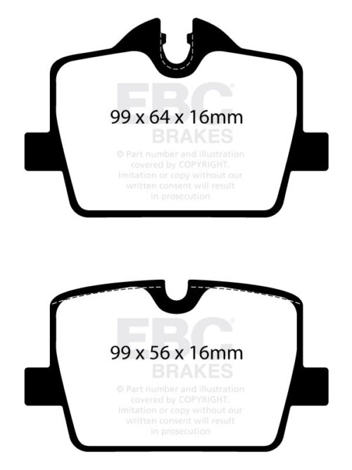EBC Yellowstuff rear brake pads for BMW Z4, BMW 2