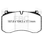 EBC Yellowstuff front brake pads for Mercedes-Benz GLS, Mercedes-Benz G-Class