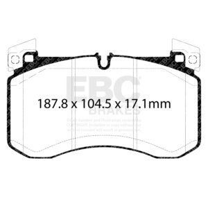 EBC Yellowstuff front brake pads for Mercedes-Benz GLS, Mercedes-Benz G-Class