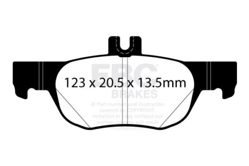 EBC Yellowstuff rear brake pads for Mazda 3, Mazda CX-30