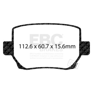 EBC Yellowstuff rear brake pads for Tesla Model 3, Tesla Model Y