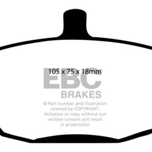 EBC Yellowstuff front brake pads for Lamborghini LM002