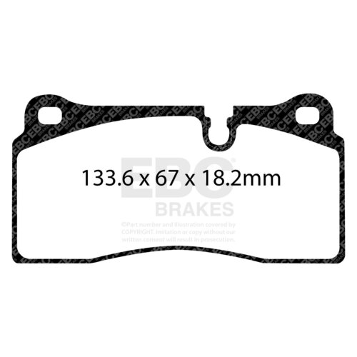 EBC Yellowstuff rear brake pads for BMW M2