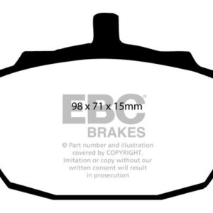 EBC Yellowstuff front brake pads for Austin Ambassador, Austin Princess