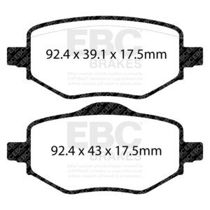 EBC Yellowstuff rear brake pads for Citroën C4 Grand Picasso, DS DS3 Crossback