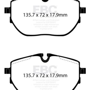 EBC Yellowstuff rear brake pads for Mercedes-Benz G-Class