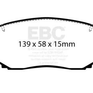EBC Yellowstuff front brake pads for Mitsubishi Outlander, Mazda CX-5