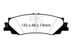 EBC Yellowstuff rear brake pads for Toyota Land Cruiser, Lexus LX