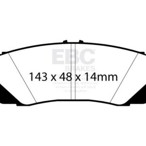 EBC Yellowstuff rear brake pads for Toyota Land Cruiser, Lexus LX