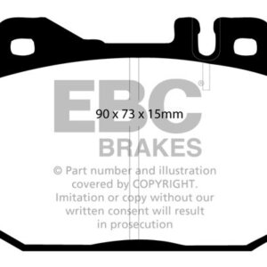 EBC Yellowstuff front brake pads for Mercedes-Benz W114, Mercedes-Benz SL