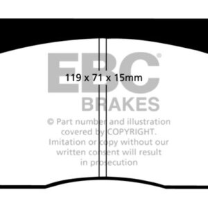 EBC Yellowstuff front brake pads for Aston Martin DB7, Jaguar XJ