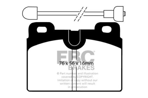 EBC Ultimax front brake pads for Talbot Horizon