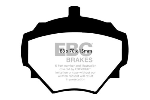 EBC Yellowstuff rear brake pads for Land Rover Defender