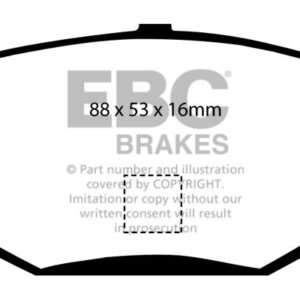 EBC Yellowstuff rear brake pads for Lotus Esprit, Lotus 2-Eleven