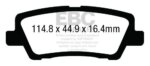 EBC Yellowstuff rear brake pads for Cadillac ATS, Cadillac CTS