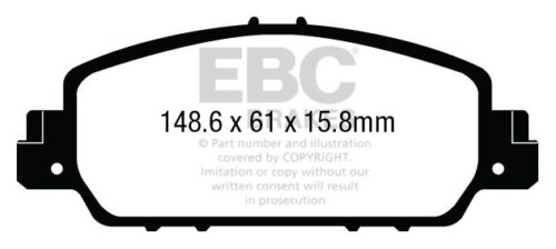 EBC Yellowstuff front brake pads for Honda HR-V