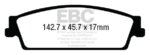 EBC Yellowstuff rear brake pads for Cadillac Escalade