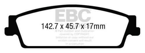 EBC Yellowstuff rear brake pads for Cadillac Escalade