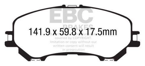 EBC Yellowstuff front brake pads for Nissan Qashqai