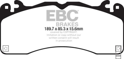 EBC Yellowstuff front brake pads for Ford Mustang