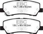 EBC Yellowstuff rear brake pads for Ford Mustang