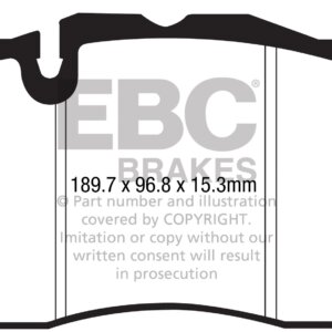 EBC Yellowstuff front brake pads for Cadillac CTS