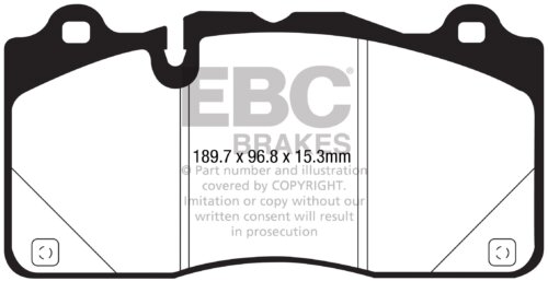 EBC Yellowstuff front brake pads for Cadillac CTS