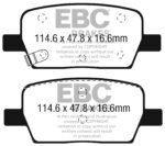 EBC Yellowstuff rear brake pads for Cadillac CT6, Cadillac XT5