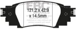 EBC Yellowstuff rear brake pads for Lexus RX, Toyota RAV4