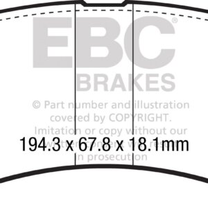 EBC Yellowstuff prednje kočione pločice za Ford F-150