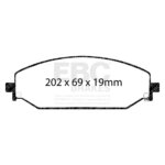 EBC Yellowstuff front brake pads for RAM 1500