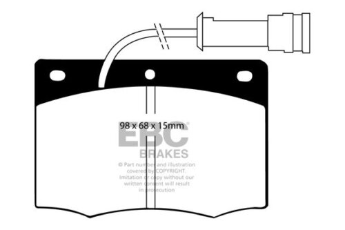 EBC Ultimax front brake pads for Ford Granada